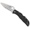 Spyderco 2023 Spyderco Reveal 8 Endela Wildland Firefighter Foundation, Lightweight Black, Flat Ground Combo SPY-C243FPSBKRD - alternate 4